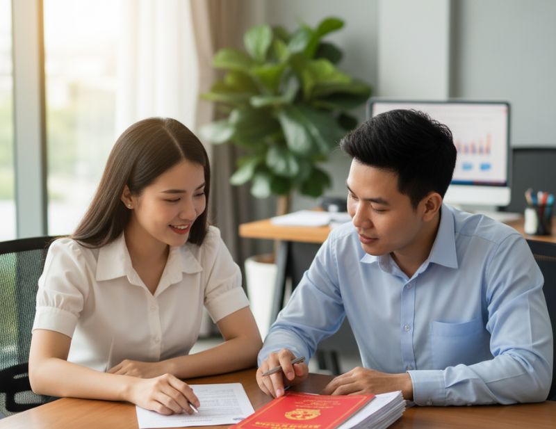 Kiểm tra sổ hồng khi mua nhà Cần Thơ giá dưới 1 tỷ để tránh rủi ro pháp lý.